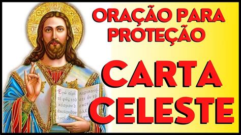 Oração da Carta Celeste Carta Celeste Oração Oração para Proteção