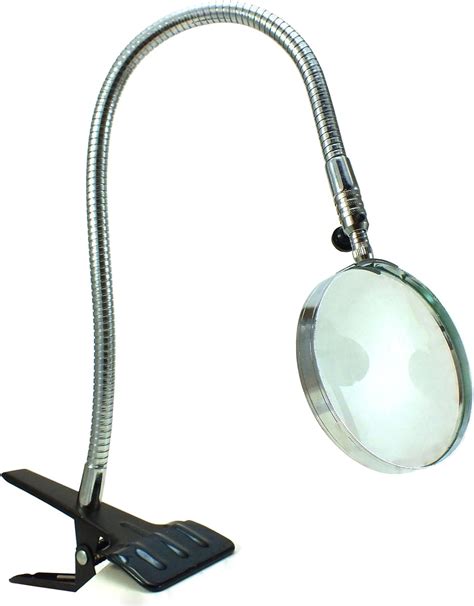 Large Desktop Magnifying Glass Clamp Stand Heavy Duty Flexible Desk Magnifier Uk