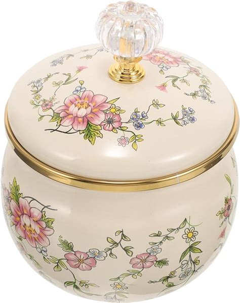 Amazon Alipis Enamel Seasoning Jar Tea Canister Food Storage Pot