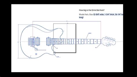 Pt 1 Scale An Ernie Ball Axis Guitar In Inkscape For Drawing A