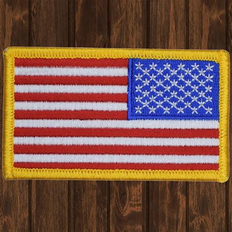 Reverse American Flag Embroidered Patch Iron On Etsy