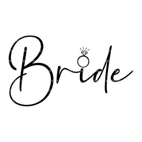 Bride Svg Bride Ring Svg Wedding Ring Svg Bridal Party V Inspire