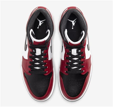 Air Jordan 1 Mid Chicago Black Toe 554724-069 Release Date - SBD