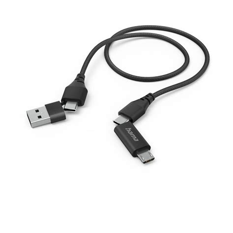 КАБЕЛ 4 in 1 USB-C/USB-A/Micro-USB 1.5 m