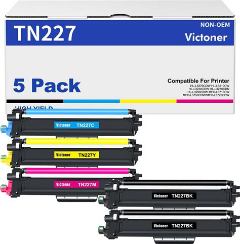 Amazon Brother Genuine Standard Yield Toner Cartridge Four Pack