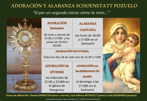 Adoraci N Y Alabanza Schoenstatt Pozuelo Santuario De Schoenstatt Pozuelo