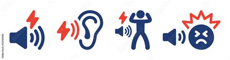 Noisy Icon Set Noise Disturbance Symbol In Graphic Design Loud