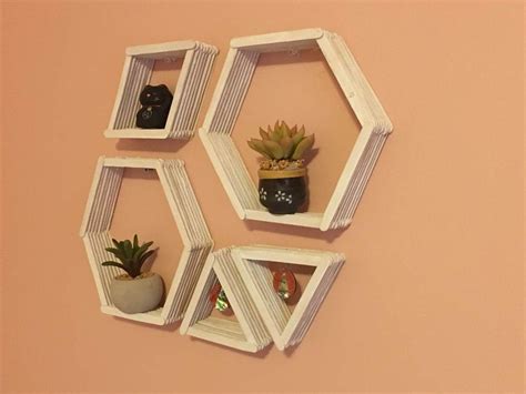 Create Your Own Geometric Wall Shelves