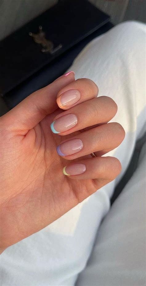 40 Stylish French Tip Nails For Any Nail Shape Dark Blue French Tip