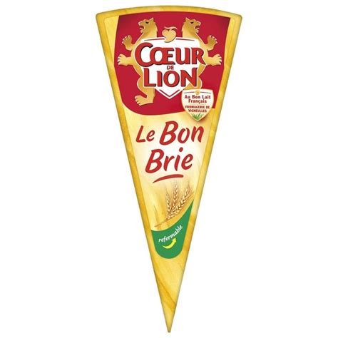 Brie CŒUR DE LION la pointe de 200g à Prix Carrefour Brie Lait