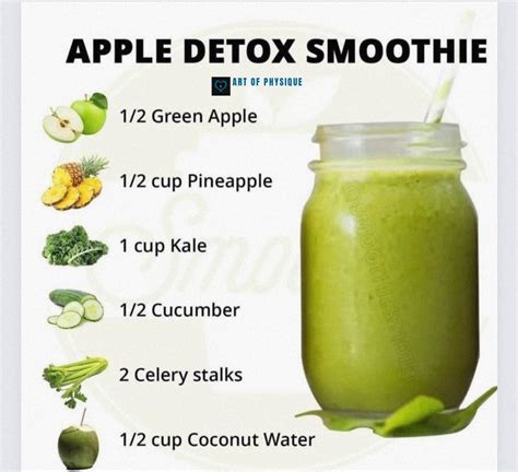 ᴀʀᴛ ᴏꜰ ᴘʜʏꜱɪqᴜᴇ On Twitter 1 Apple Detox Smoothie