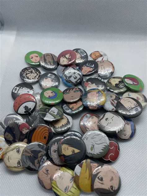 Random Anime Button Pins - Etsy