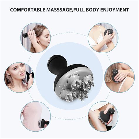 Comfier Electric Scalp Massager Waterproof Multi Mode Vibration Portable Head Scratcher For