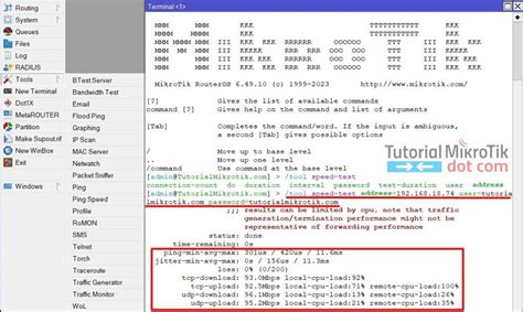 Beginilah Cara Speed Test Di Mikrotik Paling Gampang Tutorial