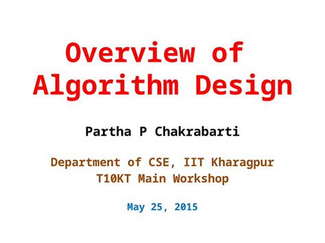 (PPTX) Overview of Algorithm Design - DOKUMEN.TIPS