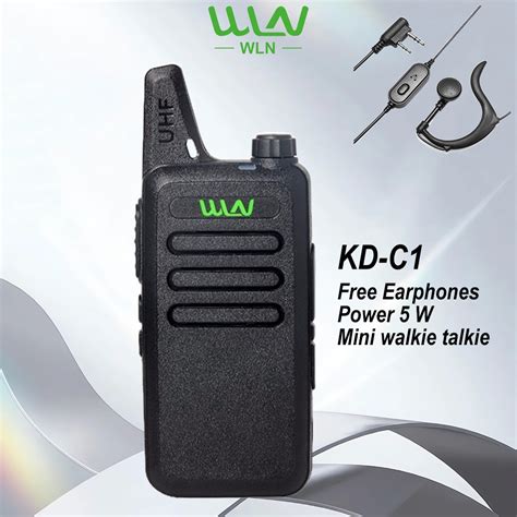 Wln Kd C W Mini Pocket Size Portable Two Way Radio C Type Charger