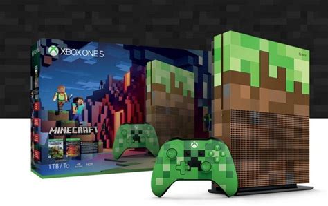 Xbox One S Minecraft Limited Edition Bundle Arrives 1tb Console Creeper Controller Slashgear