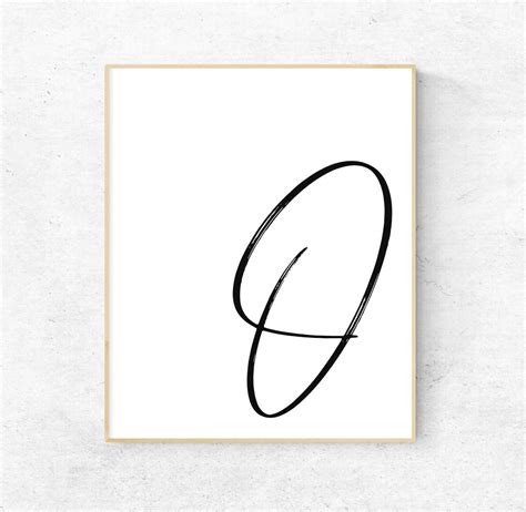 Printable Letter O Letter Art Print O Initial Digital Wall Poster ...