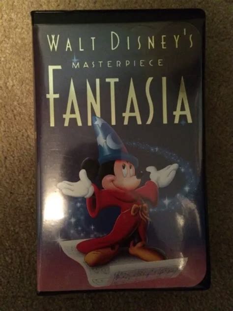 WALT DISNEY S MASTERPIECE Fantasia Vhs Tape In Clamshell Case 5 33