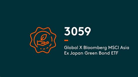 Global X Bloomberg Msci Asia Ex Japan Green Bond Etf Global X Etfs