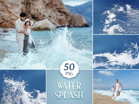 50 Water Splash Overlays Sea Wave Textures For Photoshop Etsy Australia