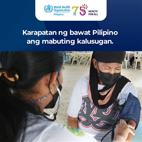 World Health Organization Philippines On Twitter Lahat Ay May