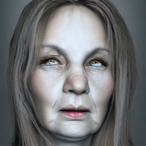 Ugly Woman Portrait Photorealistic Dramatic Lighting Stable