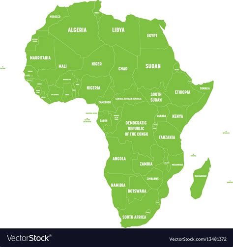 African Continent Map