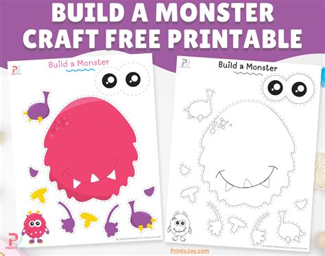 Build A Monster Craft Free Printable