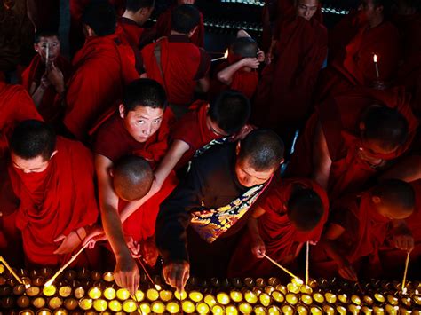 Tibet Candle Lighting Ceremony At Jokhang Temple The Most Flickr