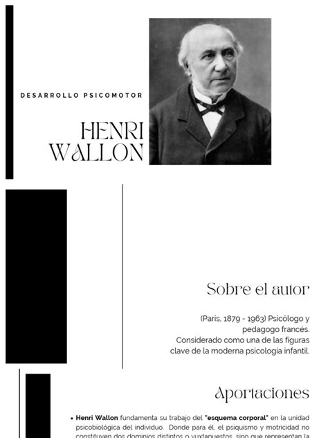 Henri Wallon Pdf Conceptos Psicologicos Cognición