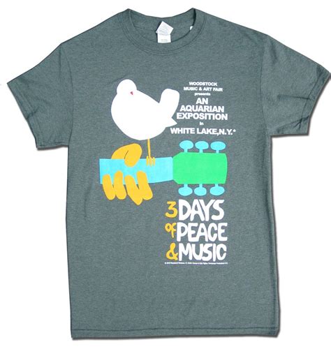 Original Woodstock Poster T Shirt Woodstock Bird Woodstock Poster