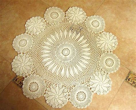 Amazon Hetao 100 Cotton Handmade Crochet Round Tablecloth Doilies