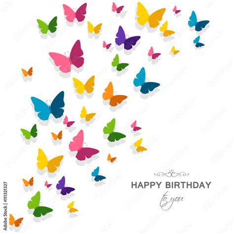 Vettoriale Stock Vector Illustration Of A Happy Birthday Greeting Card