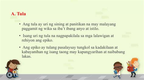 Iba Pang Sining Na Nagpapakilala Sa Sariling Lalawigan Pptx