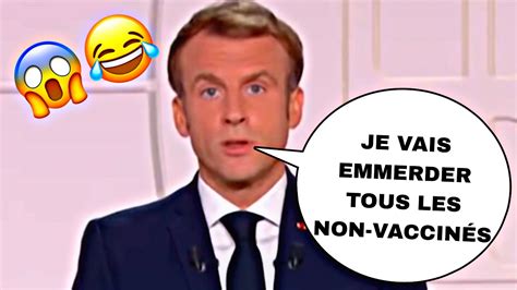 MACRON JE VAIS EMMERDER TOUS LES NON VACCINÉS YouTube