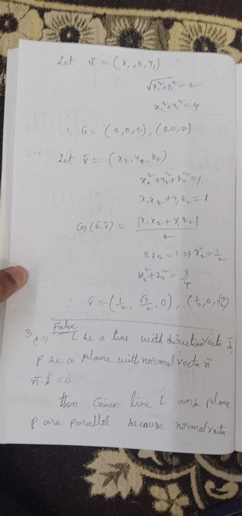 Solved Let L Be The Line In R Which Is Given By The Vector Equation