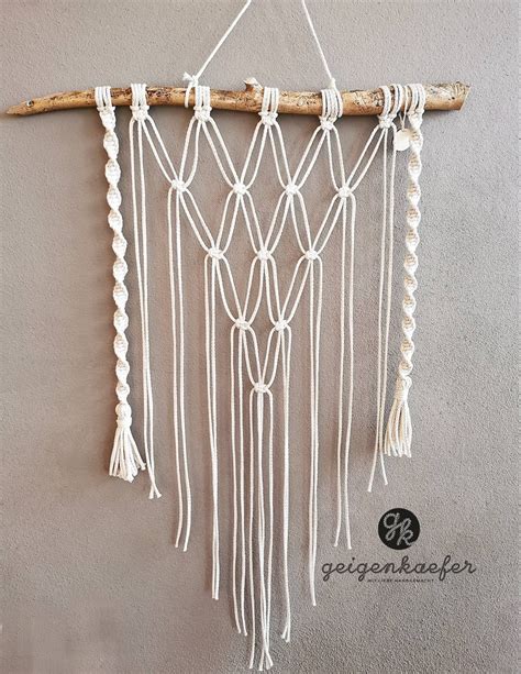 DIY Set Makramée Pinnwand Boho Wandbehang selbst machen Fotowand