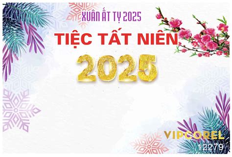 Backdrop Chúc mừng năm mới 2025 vector corel 5 Download file corel