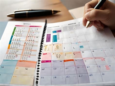 Un Calendario Con La Fecha De Septiembre Y Septiembre Imagen Premium