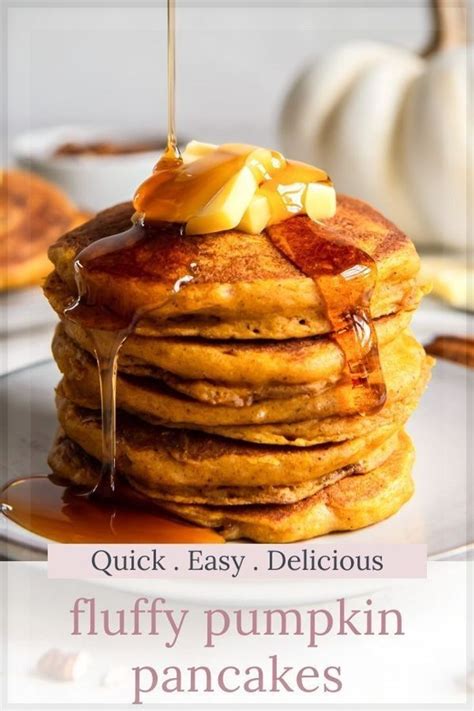 Easy And Fluffy Pumpkin Pancakes Recipe Savory Nothings Artofit