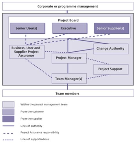 PRINCE2 Project Management Team Structure