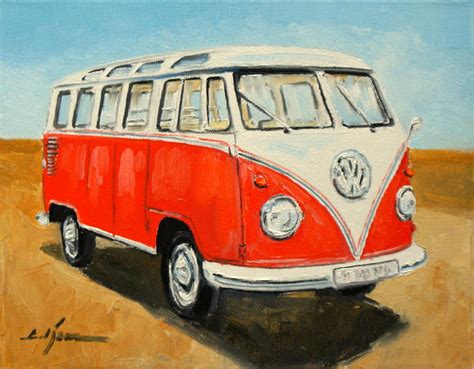 Vw Bus Painting At PaintingValley Explore Collection Of Vw Bus