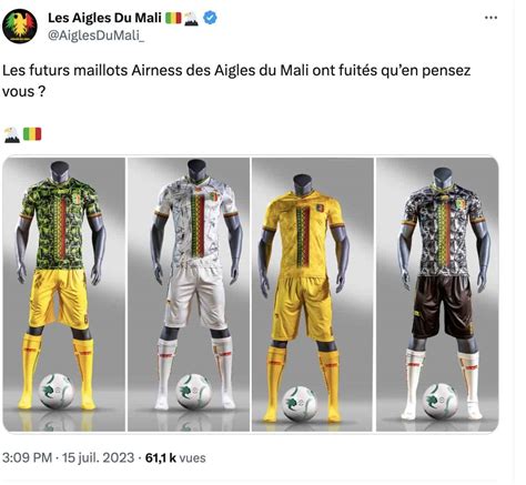 Le Nouveau Maillot Des Aigles Du Mali Pour La CAN 2023 Un Coup De