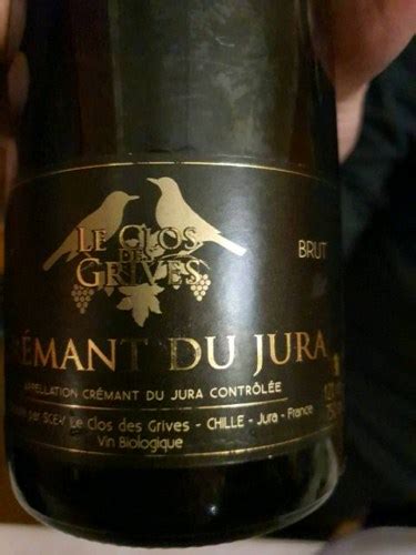 Le Clos Des Grives Cr Mant Du Jura Brut Vivino