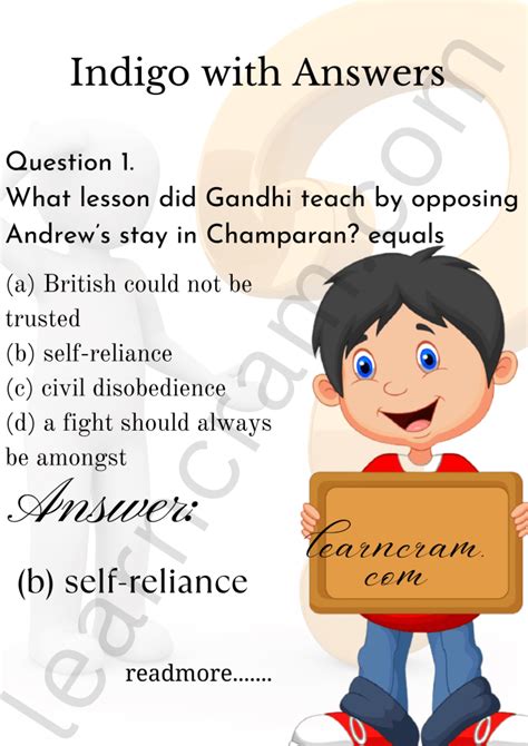 Indigo Class 12 Mcq Questions With Answers English Chapter 5 Learn Cram