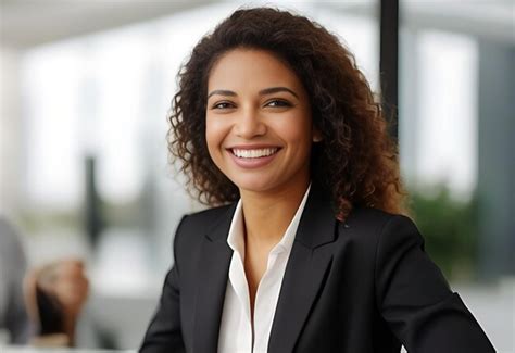 Premium Photo Portrait Of Confident Business Woman