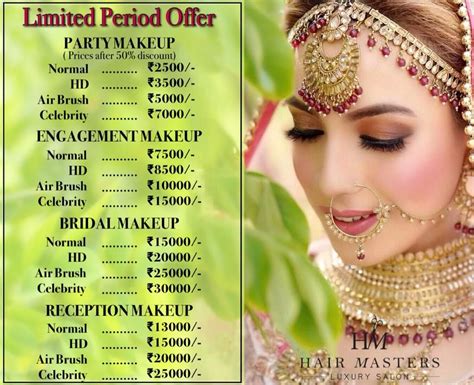 Makeup Salon Eye Makeup Bridal Makeup Prices Makeup Price List Girl