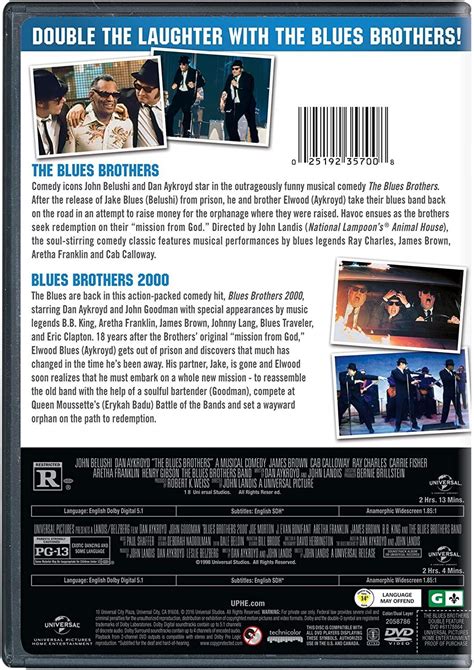 The Blues Brothers Double Feature The Blues Brothers Blues Dvd Us