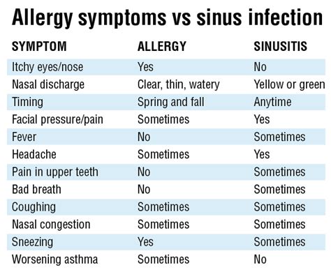 Allergy Vs Sinus Sinusitis Sinus Infection Symptoms Sinus Infection